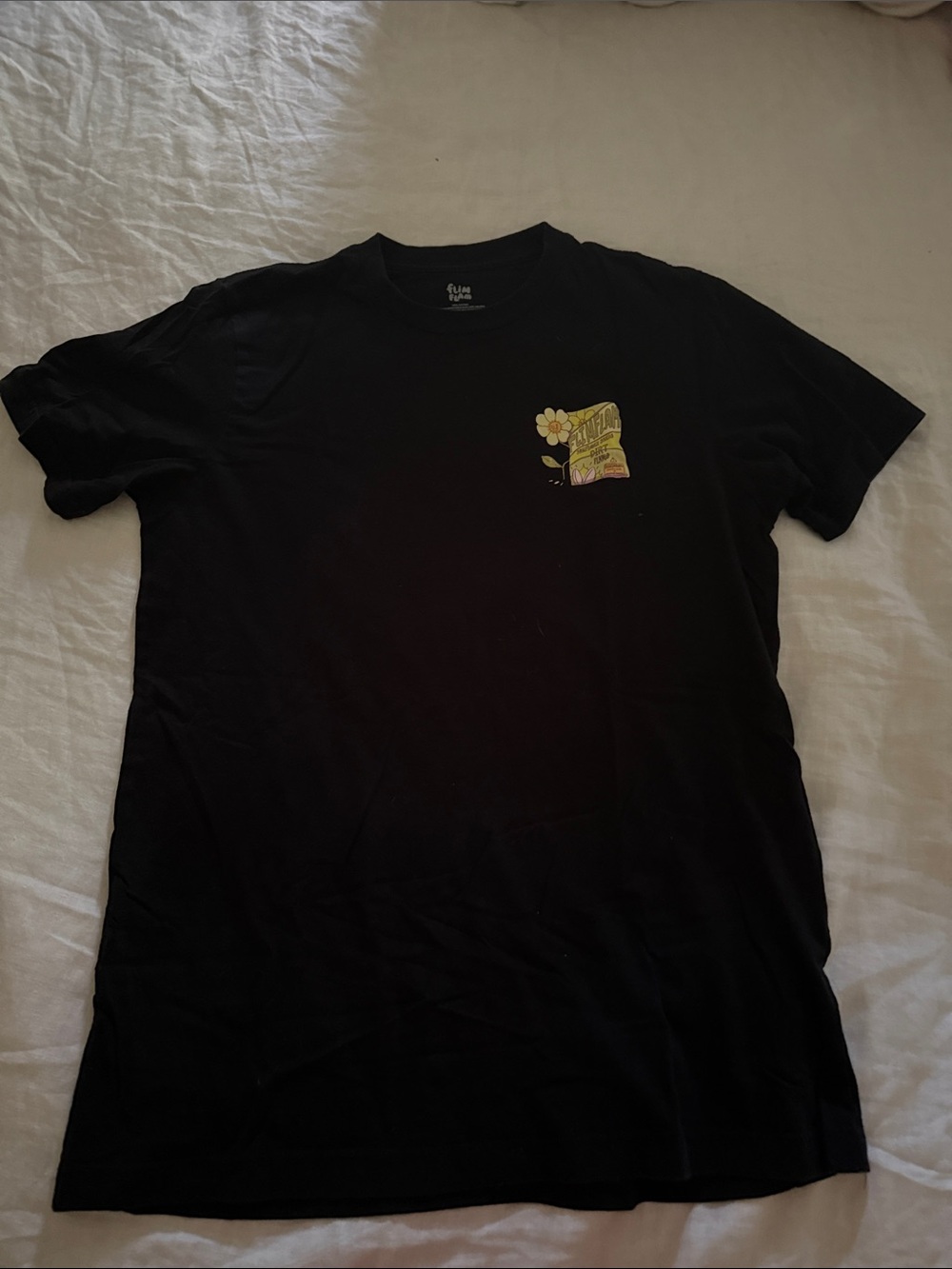 Flim Flam Black Graphic Pocket-Print T-Shirt
